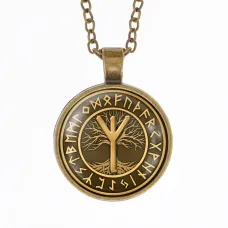 Кулон-амулет с цепочкой Альгиз ALK387-07