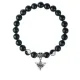 Браслет Глаз (от сглаза и порчи), Черный агат 8мм BSP1-22-3009