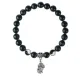 Браслет Пи Яо (богатство и защита), Черный агат 8мм BSP1-22-3016