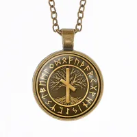 Кулон-амулет с цепочкой Наутиз ALK387-24