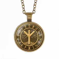 Кулон-амулет с цепочкой Мир ALK387-25