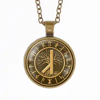 Кулон-амулет с цепочкой Алатырь ALK387-27