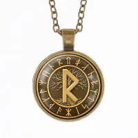 Кулон-амулет с цепочкой Радуга ALK387-28