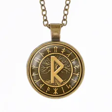 Кулон-амулет с цепочкой Радуга ALK387-28