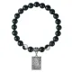 Браслет Таро - Звезда, Черный агат 8мм BSP1-22-3021