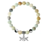 Браслет Знак Богини (магическая защита), Амазонит 8мм BSP1-23-3008