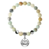 Браслет Лотос (гармония и развитие), Амазонит 8мм BSP1-23-3013
