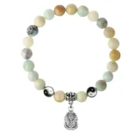 Браслет Фараон (благополучие, процветание), Амазонит 8мм BSP1-23-3015
