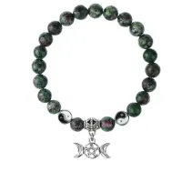Браслет Знак Богини (магическая защита), Цоизит 8мм BSP1-24-3008
