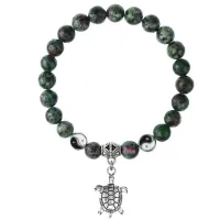 Браслет Черепаха (здоровье и долголетие), Цоизит 8мм BSP1-24-3014