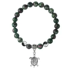 Браслет Черепаха (здоровье и долголетие), Цоизит 8мм BSP1-24-3014
