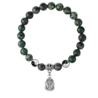 Браслет Фараон (благополучие, процветание), Цоизит 8мм BSP1-24-3015