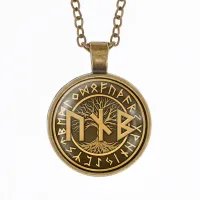 Кулон-амулет с цепочкой Руны Пива ALK387-52