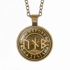 Кулон-амулет с цепочкой Руны Пива ALK387-52