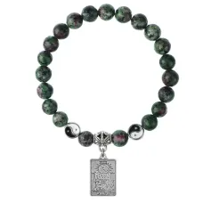 Браслет Таро - Луна, Цоизит 8мм BSP1-24-3023