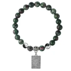 Браслет Таро - Любовники, Цоизит 8мм BSP1-24-3024