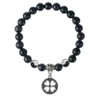 Браслет Клевер (удача, везение), Синий авантюрин 8мм BSP1-26-3003