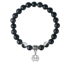 Браслет Лотос (гармония и развитие), Синий авантюрин 8мм BSP1-26-3005