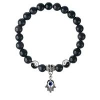 Браслет Хамса (от сглаза и зла), Синий авантюрин 8мм BSP1-26-3006