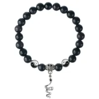 Браслет Змея (мудрость, здоровье, долголетие), Синий авантюрин 8мм BSP1-26-3017