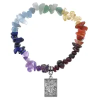 Браслет Таро - Колесо Фортуны, 7 камней BSP2-3020