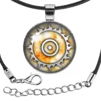 Кулон со шнурком Солнце ALK905