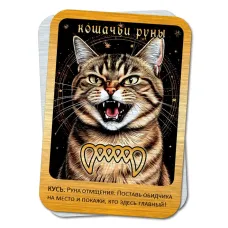 Магнит Кошачьи руны - Кусь M-YAN769