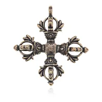 Кулон Крест Ваджра, 4х4см BJK260