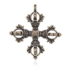 Кулон Крест Ваджра, 4х4см BJK260