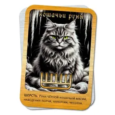 Магическая карта Кошачьи руны - Шерсть YAN779
