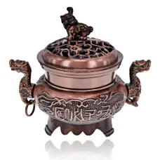 Курительница для благовоний Два дракона, цвет медный PBK054-C