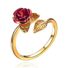 Безразмерное кольцо Роза, 10мм KL314