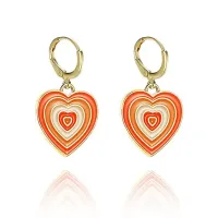 Серьги Сердце, 30х15х10мм SE180