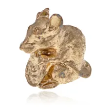 Кошельковый сувенир Мышка с монетой, цвет золотой SR-K-30073