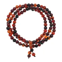 Четки с Гуру-бусиной, натуральный агат CH037-11