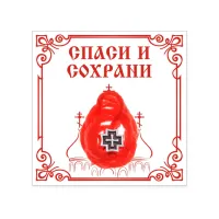 Красная нить с подвеской Крест, цвет серебряный KN5-001