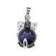 Кулон Слон с шаром из синт.камня Синий авантюрин BJK206-01