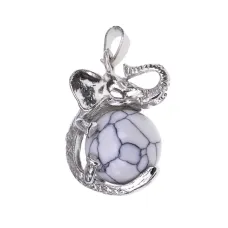 Кулон Слон с шаром из синтетического камня Кахолнг BJK206-03