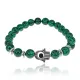 Браслет Глаз Фатимы из малахита, 8мм BJBS-247