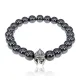 Браслет Шлем из немагнитного гематита, 8мм BJBS-248