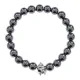 Браслет Шлем из немагнитного гематита, 8мм BJBS-248