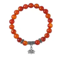 Браслет Лотос (гармония и развитие), Сердолик BSP-01-15