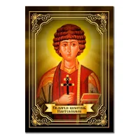 Виниловый магнит Св.вмч. и целитель Пантелеимон MI129