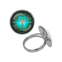 Кольцо металлическое, цвет серебро, Спаси и Сохрани C1001015