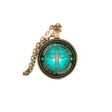 Кулон, цвет бронза, с цепочкой, Спаси и Сохрани C1001028