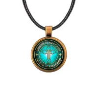 Кулон, цвет бронза, со шнурком, Спаси и Сохрани C1001029