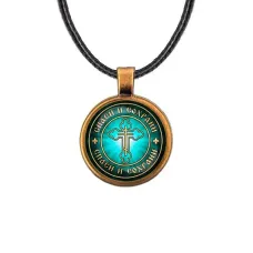 Кулон, цвет бронза, со шнурком, Спаси и Сохрани C1001029