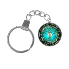 Брелок, нержавеющая сталь, с кольцом для ключей, Спаси и Сохрани C1001061