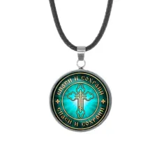 Кулон, нержавеющая сталь, со шнурком, Спаси и Сохрани C1001062
