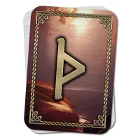 Магическая карта-амулет Руна Турисаз YAN409